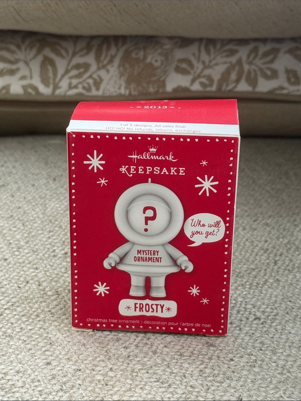 Vintage 2013 Hallmark Keepsake Mystery Box Ornament Frosty Friends Unopened